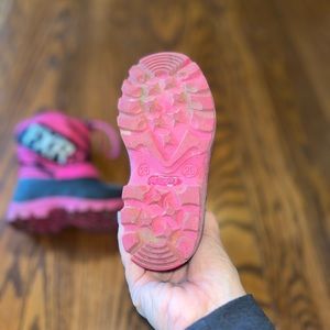 Little girls FXR snow boots.